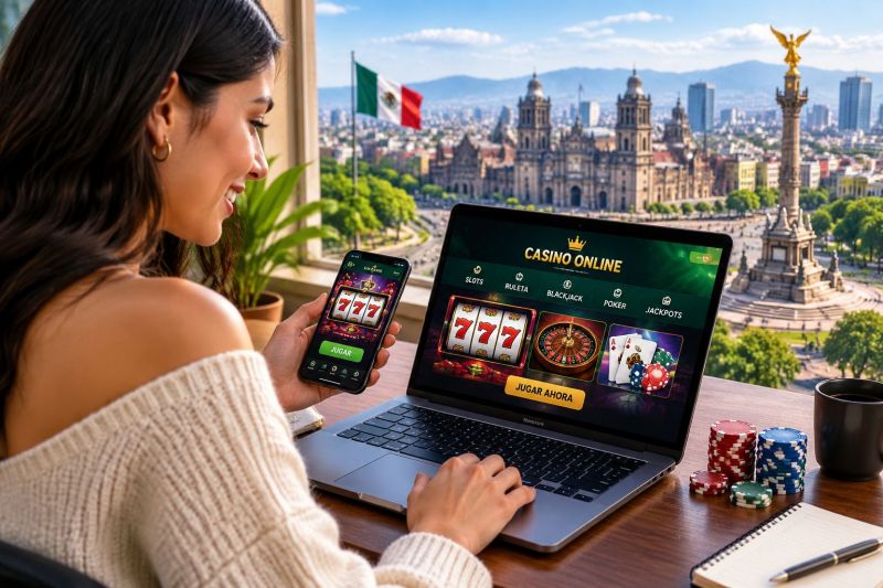 en mexicali plaza comercial con casino y área de comidas